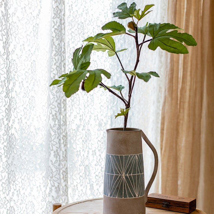 Artificial Faux Fig Leaf Stem, photo 10 of 11