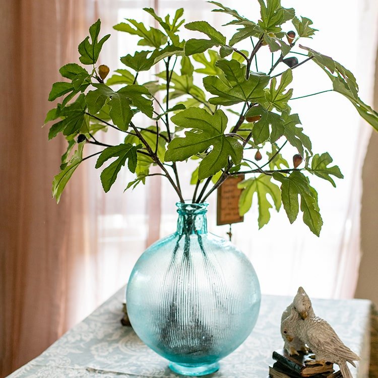 Artificial Faux Fig Leaf Stem, photo 2 of 11