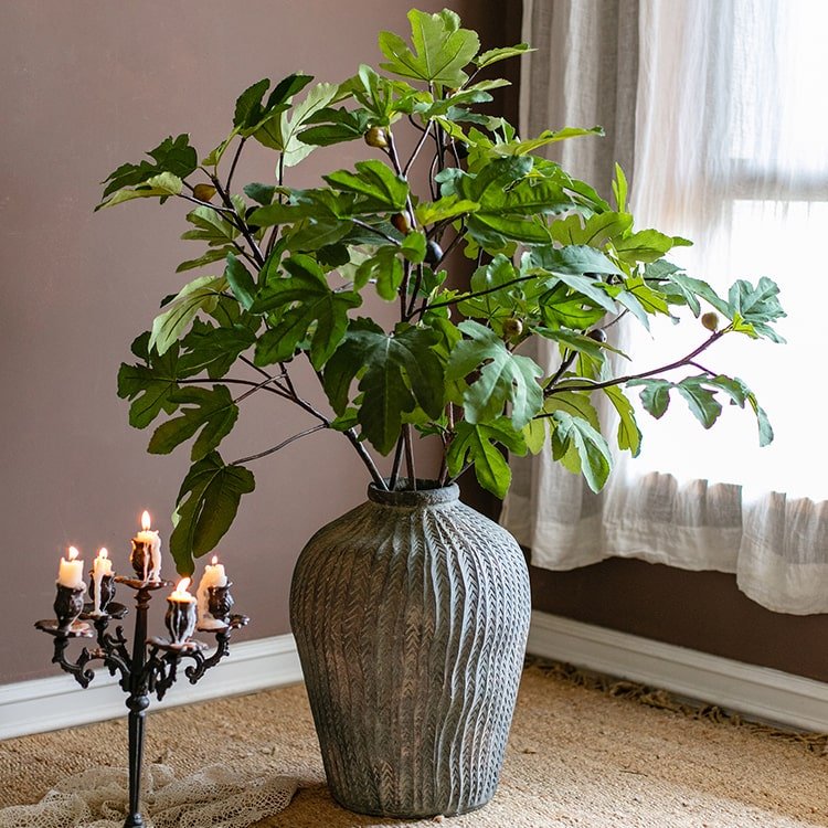 Artificial Faux Fig Leaf Stem, photo 6 of 11