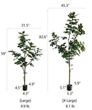 Artificial Silk Fig Tree In Pot