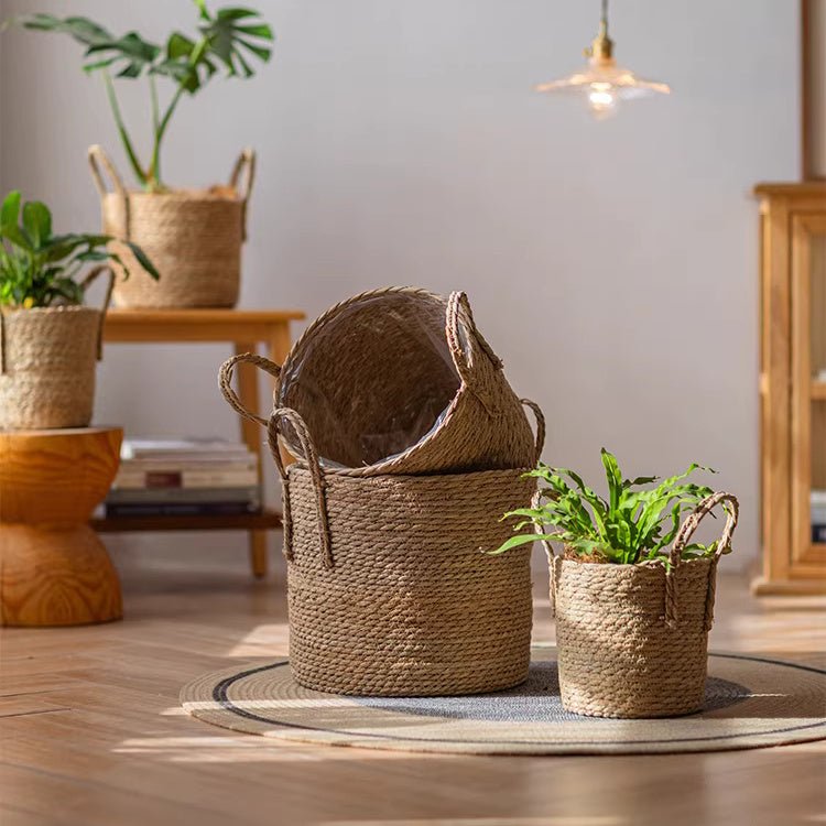 French Country Woven Planter Basket, photo 3 of 11