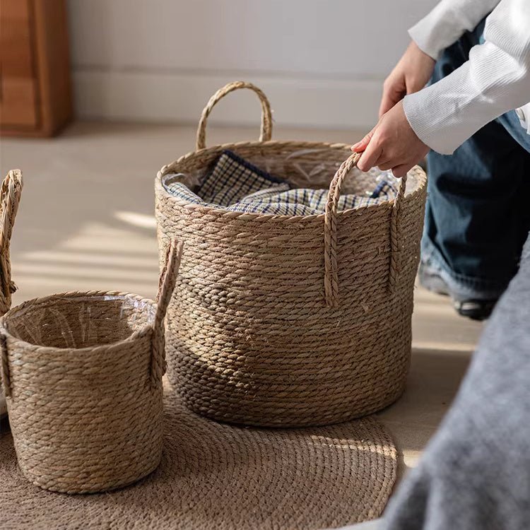 French Country Woven Planter Basket, photo 4 of 11