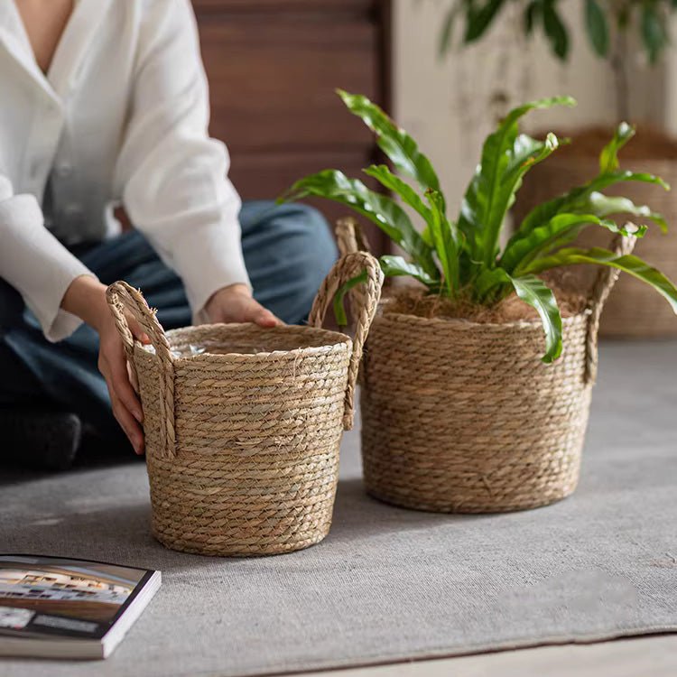 French Country Woven Planter Basket, photo 9 of 11