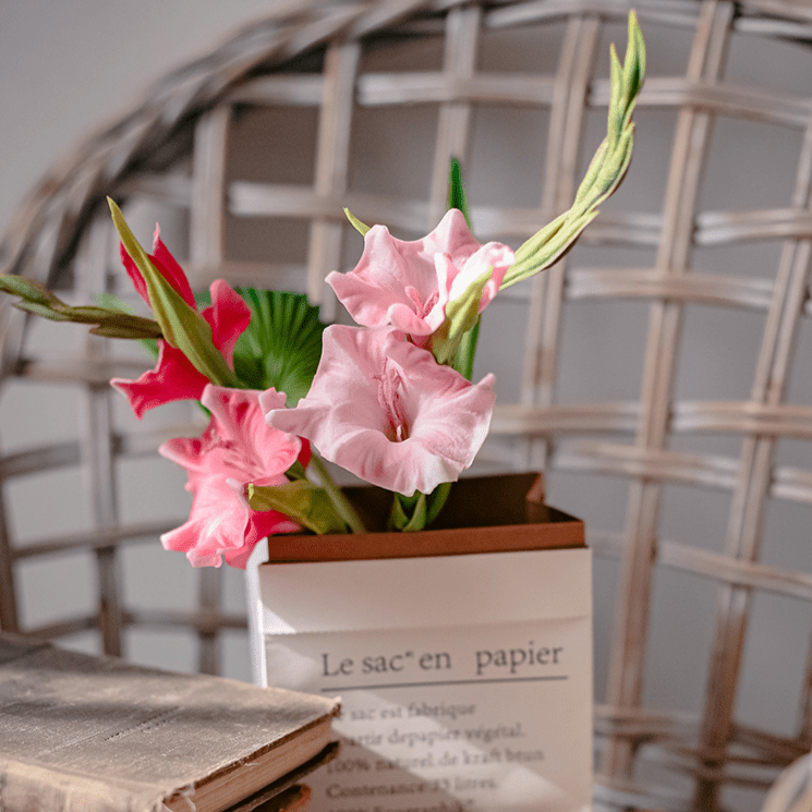 Faux Silk Artificial Gladiolus Flower Stem, photo 10 of 10