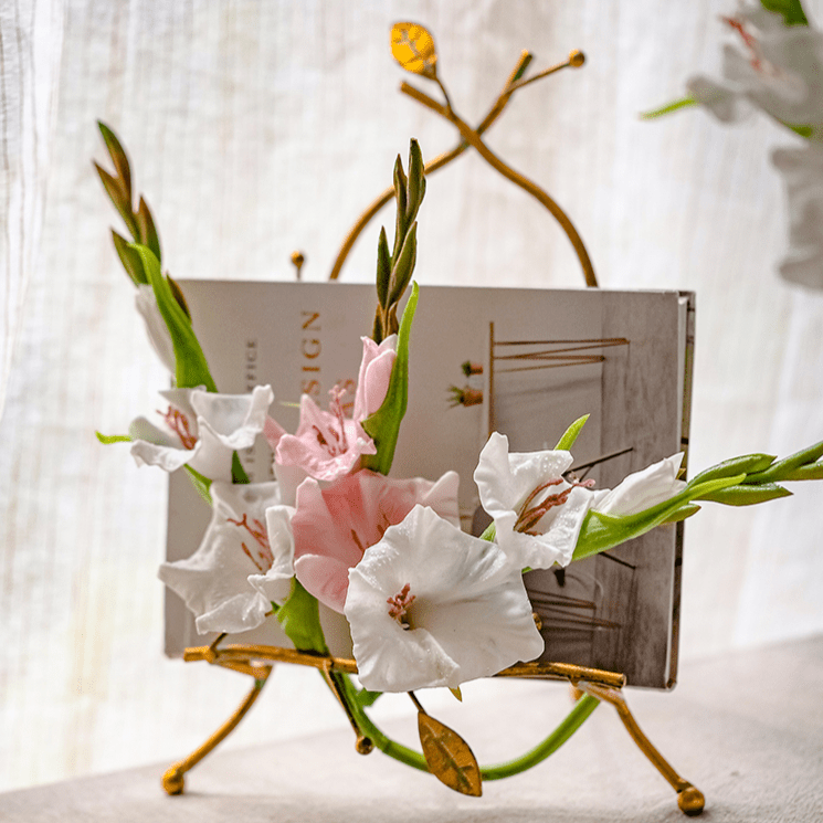 Faux Silk Artificial Gladiolus Flower Stem, photo 2 of 10
