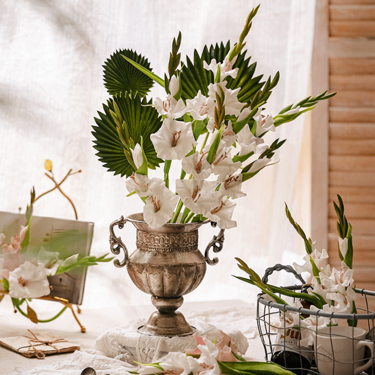 Faux Silk Artificial Gladiolus Flower Stem, photo 7 of 10
