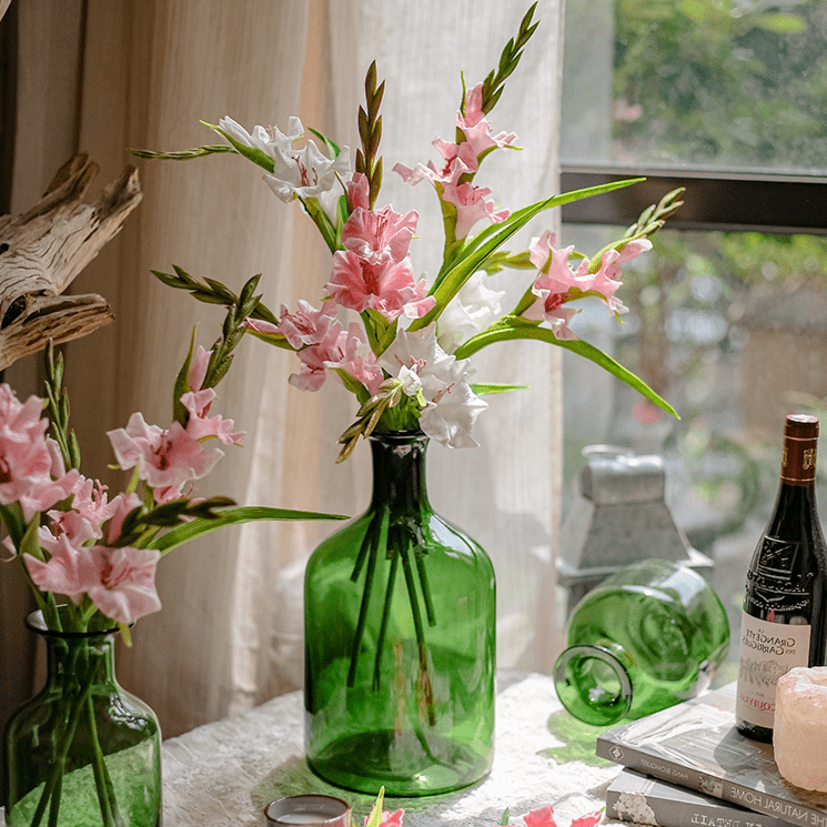Faux Silk Artificial Gladiolus Flower Stem, photo 8 of 10