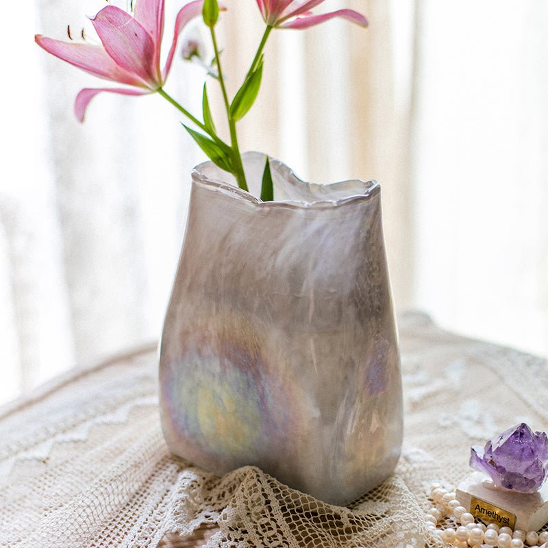 Gradient Color Art Glass Vase, photo 6 of 12