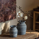 Handmade Gray Clay Pottery Vase