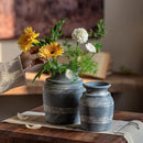 Handmade Gray Clay Pottery Vase