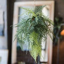 Faux Artificial Asparagus Setaceus Hanging Fern Plant