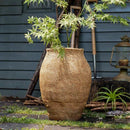 Large Basket Cement Pot Backyard Planter