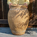 Large Basket Cement Pot Backyard Planter