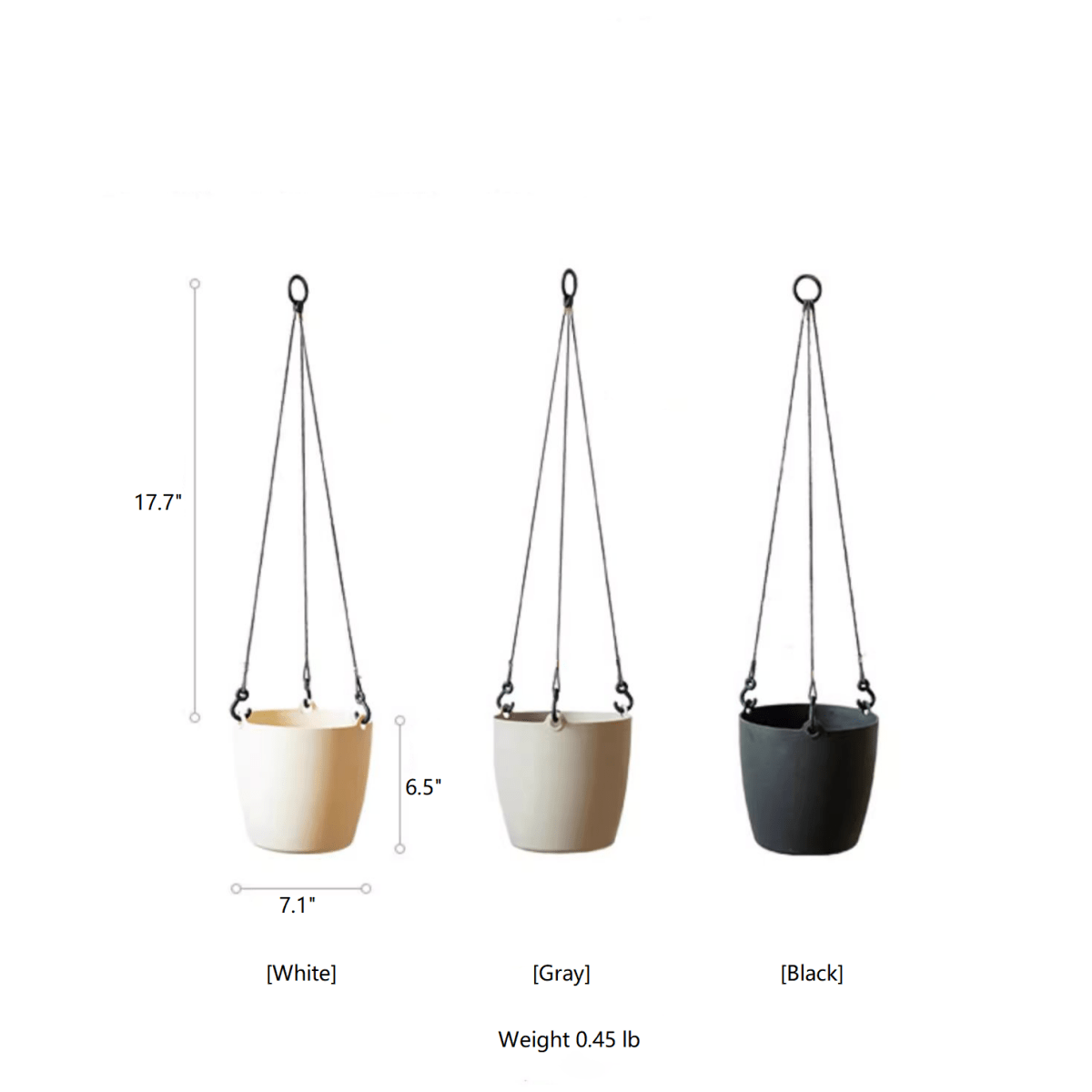 Modern Resin Hanging Planter for Artificial Plants, photo 11 of 11