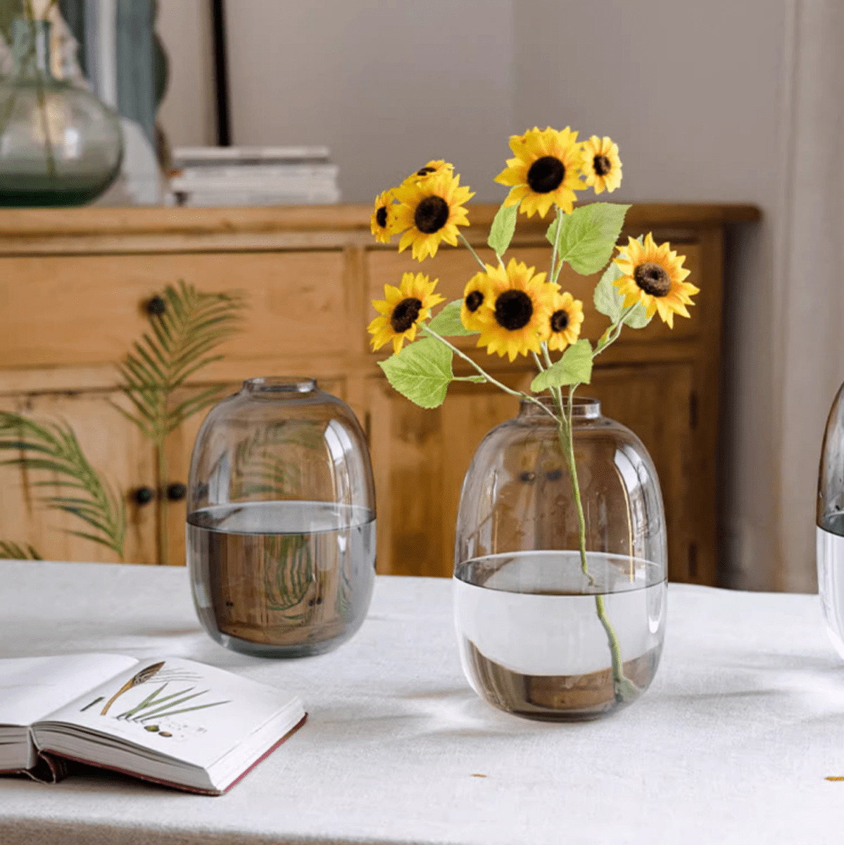 Modern Clear Glass Vase, photo 3 of 11