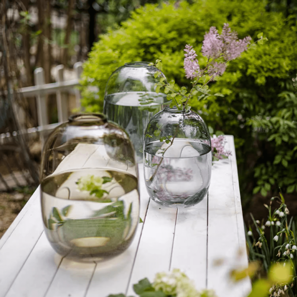 Modern Clear Glass Vase, photo 7 of 11