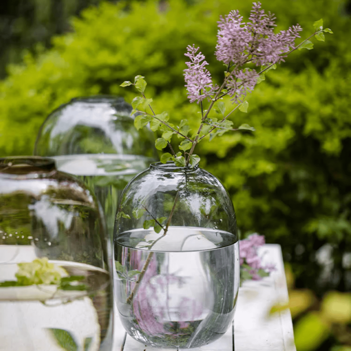 Modern Clear Glass Vase, photo 8 of 11