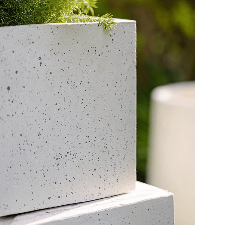 Modern White Planter Square, photo 3 of 6