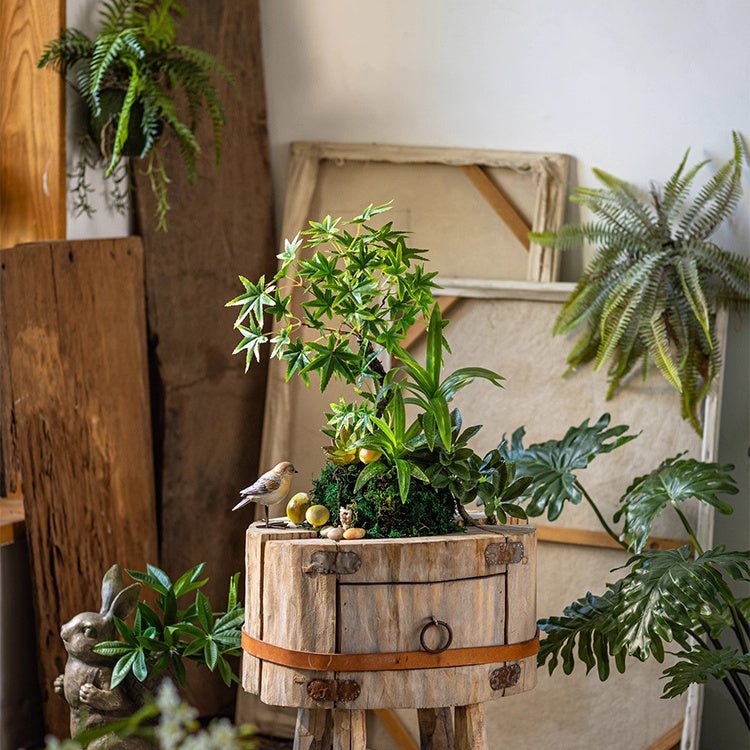 Mini Faux Potted Green Plant, photo 5 of 14