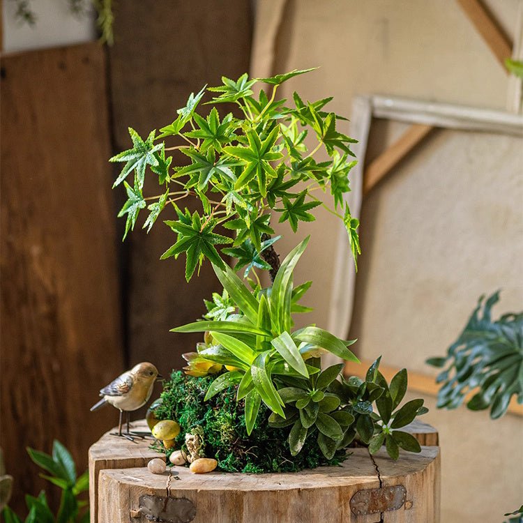 Mini Faux Potted Green Plant, photo 6 of 14