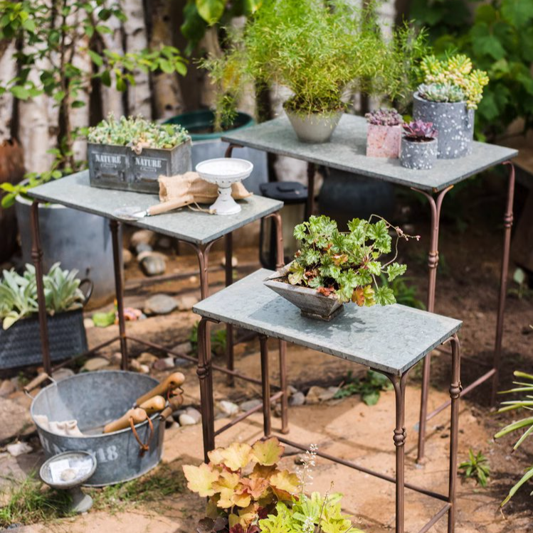 Backyard Metal Plant Stands