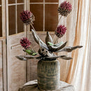 Artificial Tall Stem Flower Mulan Thistle 43" Tall