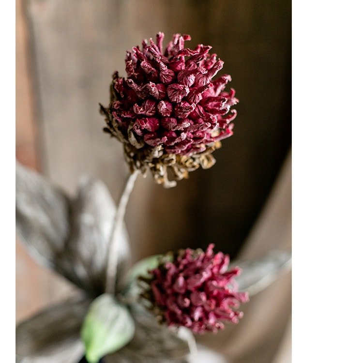 Artificial Tall Stem Flower Mulan Thistle 43" Tall