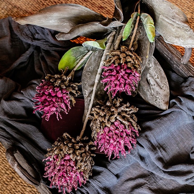 Artificial Tall Stem Flower Mulan Thistle 43" Tall