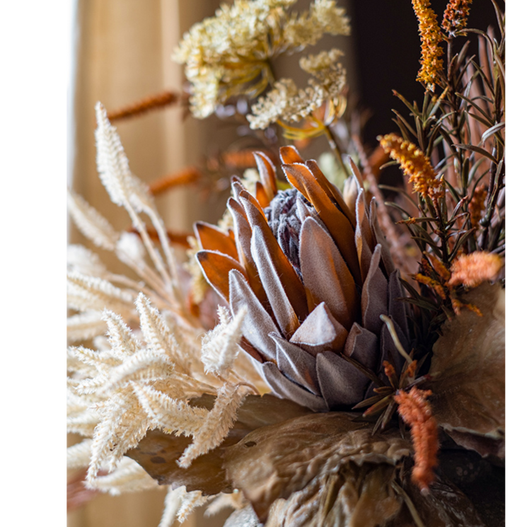 Artificial Silk Natural Fall Designer Flower Bouquet