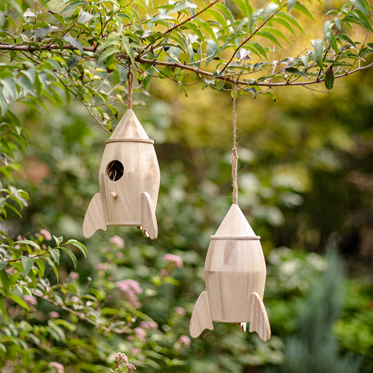 Natural Solid Wood Bird's Nest