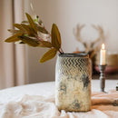 Artificial Oval Leaf Eucalyptus Stem Bundle in Brown 18" Tall Faux