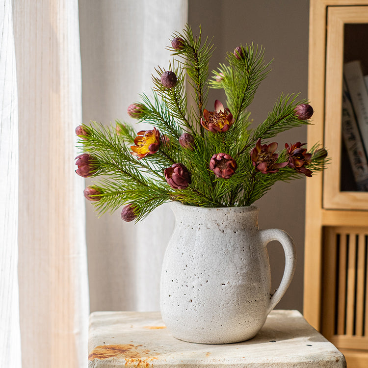 Artificial Pine Needle Flower Stem 26" Tall