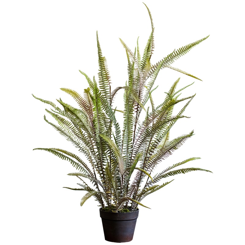 Artificial Faux Plant Polypodium Fern In Pot