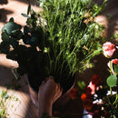 Rust Style Art Glass Vase