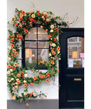 Orange Rose Vine Wall Décor Roses for Trellis and Backdrop by RusticReach