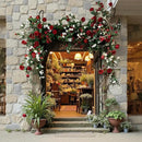 Artificial Red Rose Climbing Garland for Walls by RusticReach