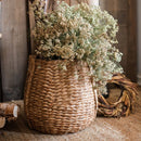 Large Rope Basket Cement Planter