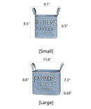 Rectangular Flower Pot Gray Farmers Market