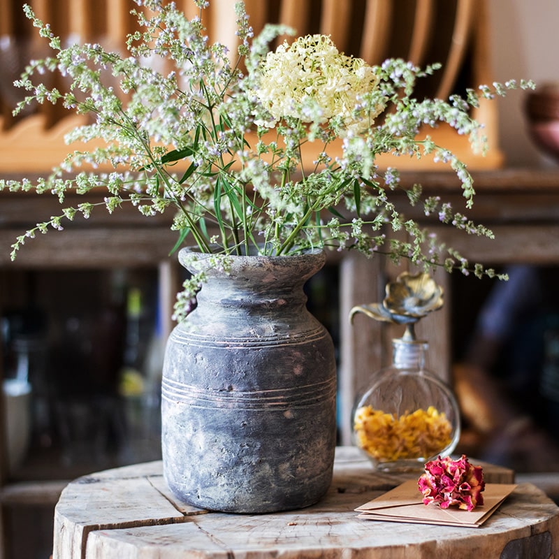 Restoration Style Concrete Vase