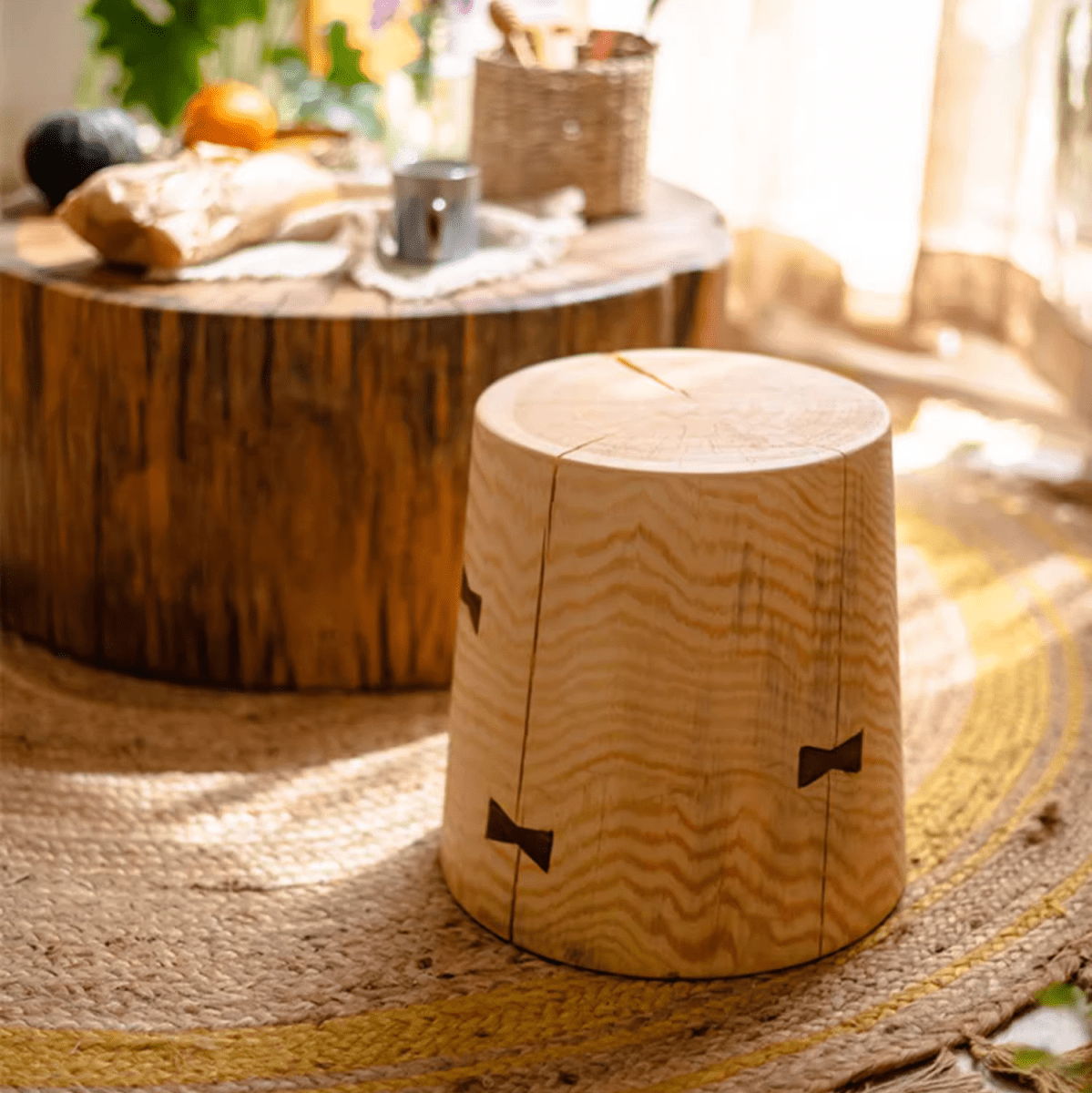 Solid Wood Natural End Table, photo 4 of 10