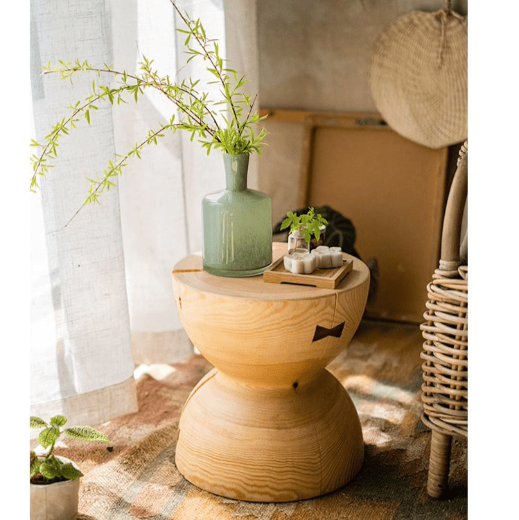 Solid Wood Natural End Table, photo 5 of 10