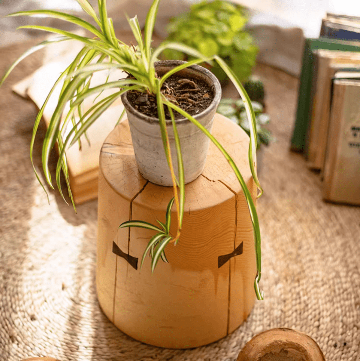 Solid Wood Natural End Table, photo 7 of 10