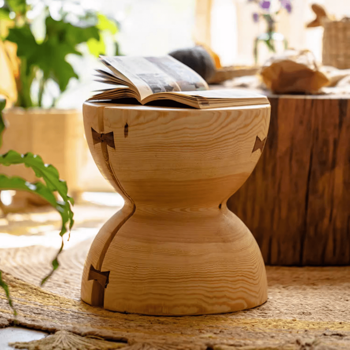 Solid Wood Natural End Table, photo 9 of 10