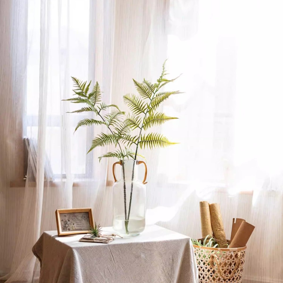 Artificial Tall Fern Leaf Stem, photo 13 of 15