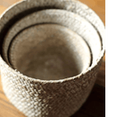 Natural Woven Round Storage Basket by RusticReach