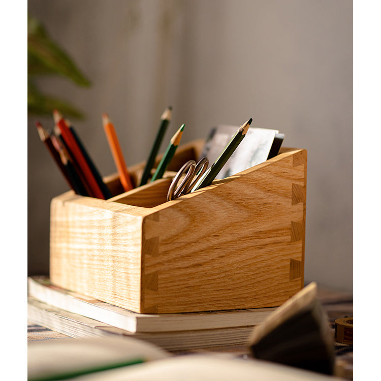 Solid Wood Desktop Organizer Small Organizer