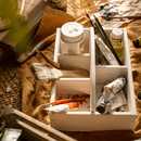 Wooden Desktop Organizer Succulent Planter