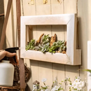 Wood Hanging Floral Frame by RusticReach