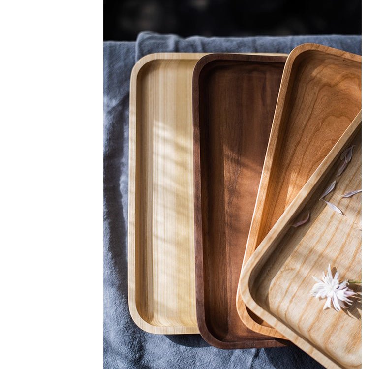 Natural Wood Plate Serving Tray, photo 10 of 14