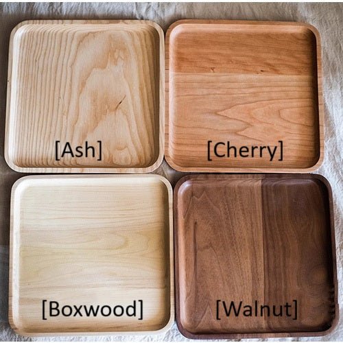 Natural Wood Plate Serving Tray, photo 13 of 14